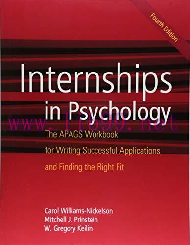 [AME]Internships in Psychology: The APAGS Workbook for Writing Successful Applications and Find...