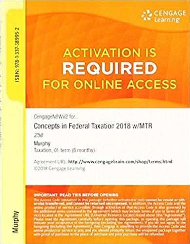 (Test Bank)Concepts in Federal Taxation 2018, 25th Edition.zip