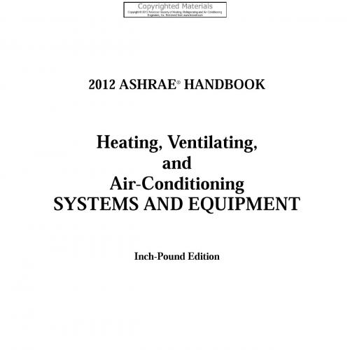 2012 ASHRAE Handbook - HVAC Systems and Equipment