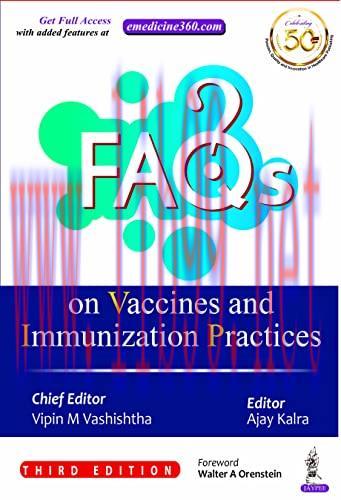 [AME]FAQs on Vaccines and Immunization Practices, 3rd Edition (Original PDF)