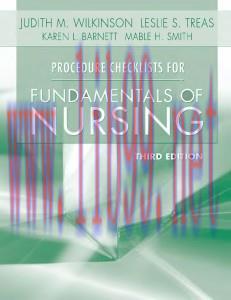 [AME]Procedure Checklists for Fundamentals of Nursing, 3rd Edition