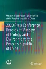[PDF]2020 Press Conference Records of Ministry of Ecology and Environment, the People’s Republi...