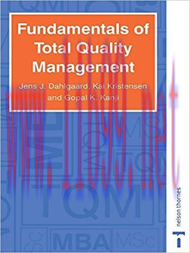 (PDF)Fundamentals of Total Quality Management 1st Edition