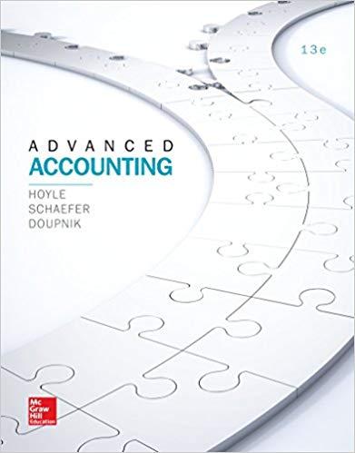 Advanced Accounting (Irwin Accounting) 13th Edition [Joe Ben Hoyle]