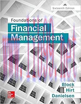 (PDF)Foundations of Financial Management 16th Edition by Stanley Block