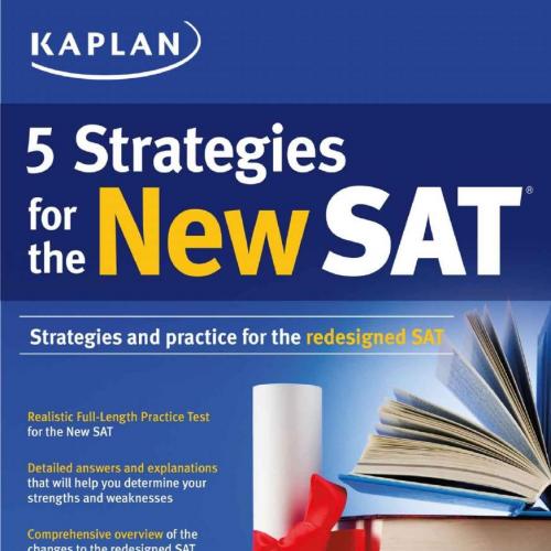 Kaplan 5 Strategies for the New SAT (Kaplan Test Prep)