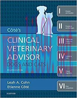 (PDF)Cote&rsquo;s Clinical veterinary Advisor: Dogs and Cats &ndash; E-Book 4th Edition