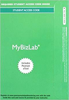 (PDF)MyBizLab&reg; with Pearson eText &mdash; Instant Access &mdash; for Better Business 4th Edition