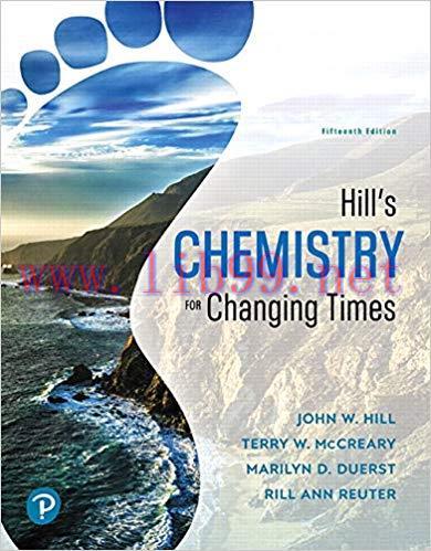 [PDF]Hill’s Chemistry for Changing Times, 15th Edition [JOHN W. HILL]