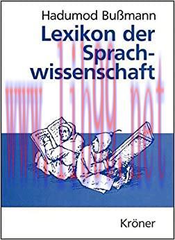 (PDF)Lexikon der Sprachwissenchaft (German Edition)