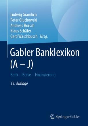 Gabler Banklexikon (A &ndash; J)