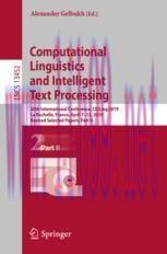 [PDF]Computational Linguistics and Intelligent Text Processing: 20th International Conference, ...