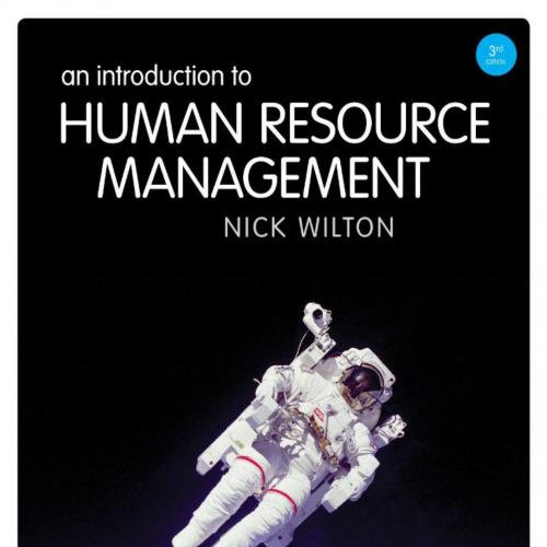 Introduction to Human Resource Management, An-Nick Wilton-