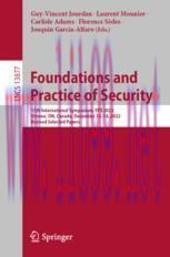 [PDF]Foundations and Practice of Security: 15th International Symposium, FPS 2022, Ottawa, ON, ...