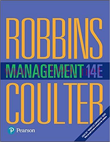 Test Bank for Management 14th Edition by Stephen Robbins