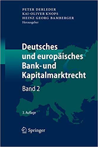 (PDF)Deutsches und europ&auml;isches Bank- und Kapitalmarktrecht Band 2 (German Edition) 3rd Edition
