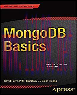 MongoDB Basics 1st ed. Edition