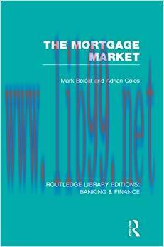 (PDF)Mortgage Market (RLE Banking & Finance): Theory and Practice of Housing Finance (Routledge...