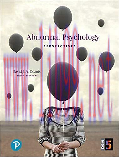 [PDF]Abnormal Psychology: Perspective 6e [David J. A. Dozois]