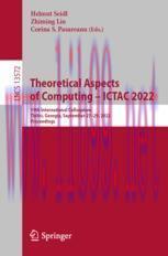 [PDF]Theoretical Aspects of Computing &ndash; ICTAC 2022: 19th International Colloquium, Tbilisi, Geo...