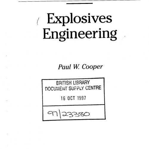 Explosives Engineering - Wei Zhi