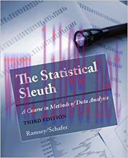 (PDF)The Statistical Sleuth: A Course in Methods of Data Analysis 3rd Edition