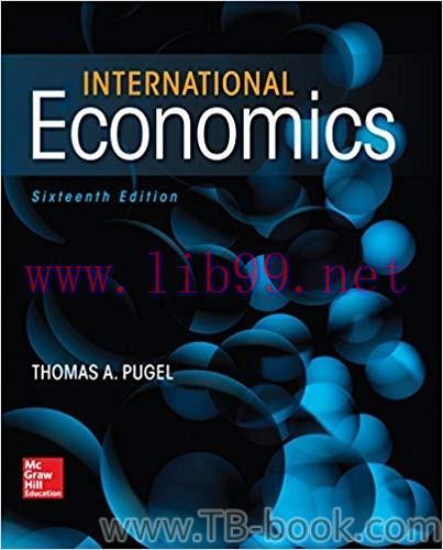 International Economics 16th Edition by Thomas Pugel 课本
