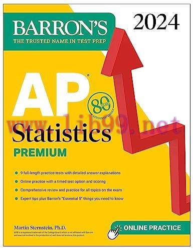 [FOX-Ebook]AP Statistics Premium, 2024: 9 Practice Tests + Comprehensive Review + Online Practi...
