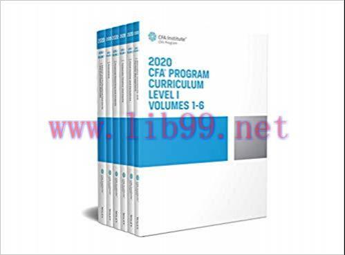 CFA Program Curriculum 2020 Level I Volumes 1-6 Box Set by CFA Institute 课本
