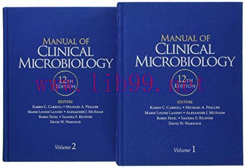 [AME]Manual of Clinical Microbiology, 2 Volume Set, 12th Edition (ASM Books) (True PDF from_ Pu...