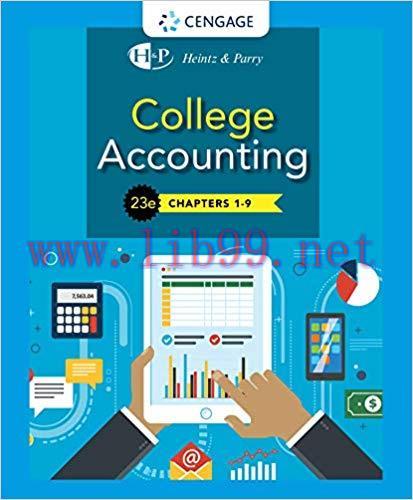 (PDF)College Accounting, Chapters 1- 9 23rd Edition