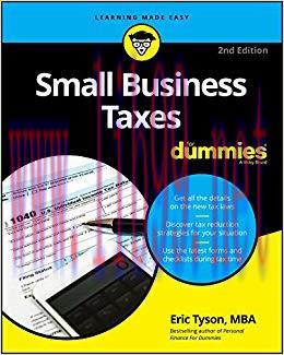 Small Business Taxes For Dummies 2nd Edition,