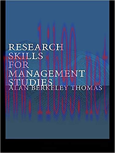 (PDF)Research Skills for Management Studies 1st Edition