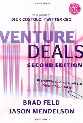 [FOX-Ebook]Venture Deals: Be Smarter Than Your Lawyer and Venture Capitalist, 2nd Edition