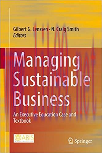 (PDF)Managing Sustainable Business: An Executive Education Case and Textbook 1st ed. 2019 Editi...