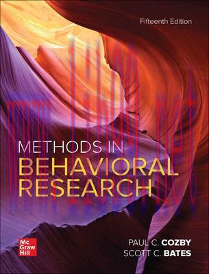 [PDF]ISE Ebook Methods In Behavioral Research 15th Edition [PAUL C. COZBY]