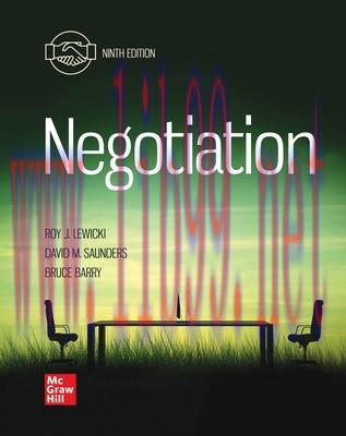 [PDF]ISE Ebook Negotiation 9th Edition [Roy J. Lewicki]