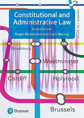 Constitutional and Administrative Law 2nd Edition by Roger Masterman 课本