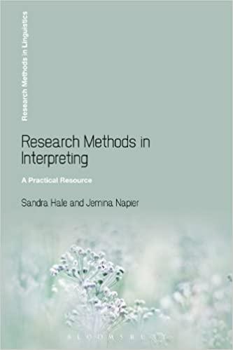 (PDF)Research Methods in Interpreting A Practical Resource (Research Methods in Linguistics)