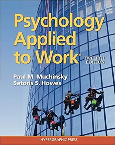 Psychology Applied to Work 12th Edition