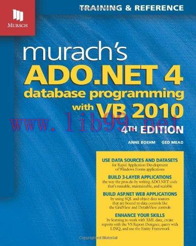[FOX-Ebook]Murach's ADO.NET 4 Database Programming with VB 2010
