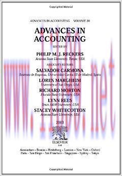 (PDF)Advances in Accounting (ISSN Book 20) 1st Edition