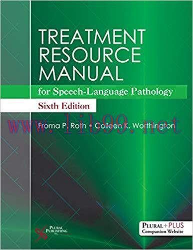 [PDF]Treatment Resource Manual for Speech-Language Pathology 6th ed
