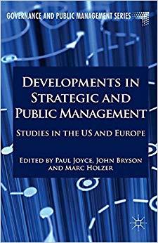 (PDF)Developments in Strategic and Public Management Studies in the US and Europe (Governance a...