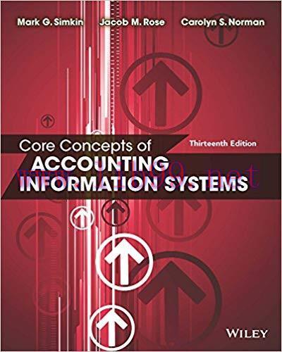 (PDF)Core Concepts of Accounting Information Systems, 13th Edition 13th Edition