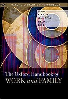 (PDF)The Oxford Handbook of Work and Family (Oxford Library of Psychology) 1st Edition