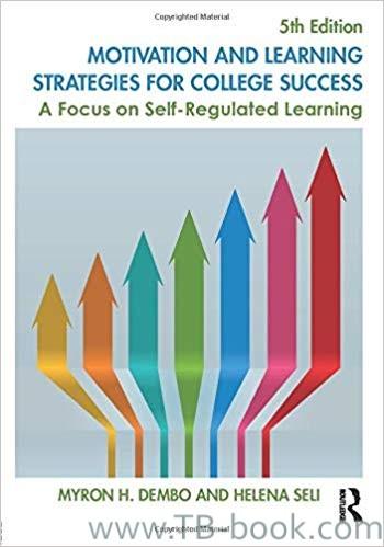 (PDF)Motivation and Learning Strategies for College Success 5th Edition by Myron H. Dembo