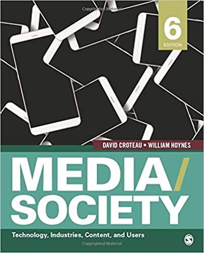 Media Society Technology, Industries, Content, and Users 6th Edition PDF+Kindle