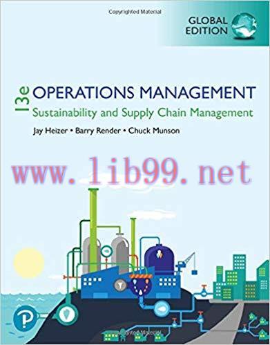 [PDF]Operations Management Sustainability and Supply Chain Management 13E [Jay Heizer]