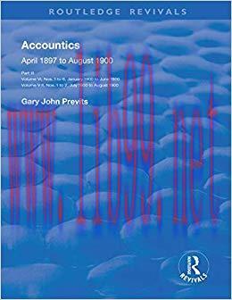 (PDF)Accountics, Part III: January 1900 to August 1900 (Routledge Revivals) 1st Edition